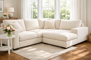 Professional before and after upholstery cleaning transformation in Charlotte, NC